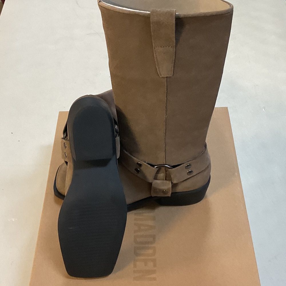 Steve Madden Brown Combat Boots - Picture 4 of 5